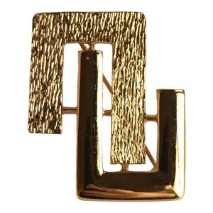 Vintage Monet Gold Tone Brooch